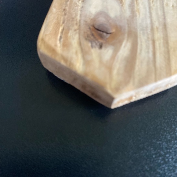 Mosaic Tile On Wood Cross Religious Wall Art Cream Orange & Blue 8”x5”x1” - Picture 12 of 12